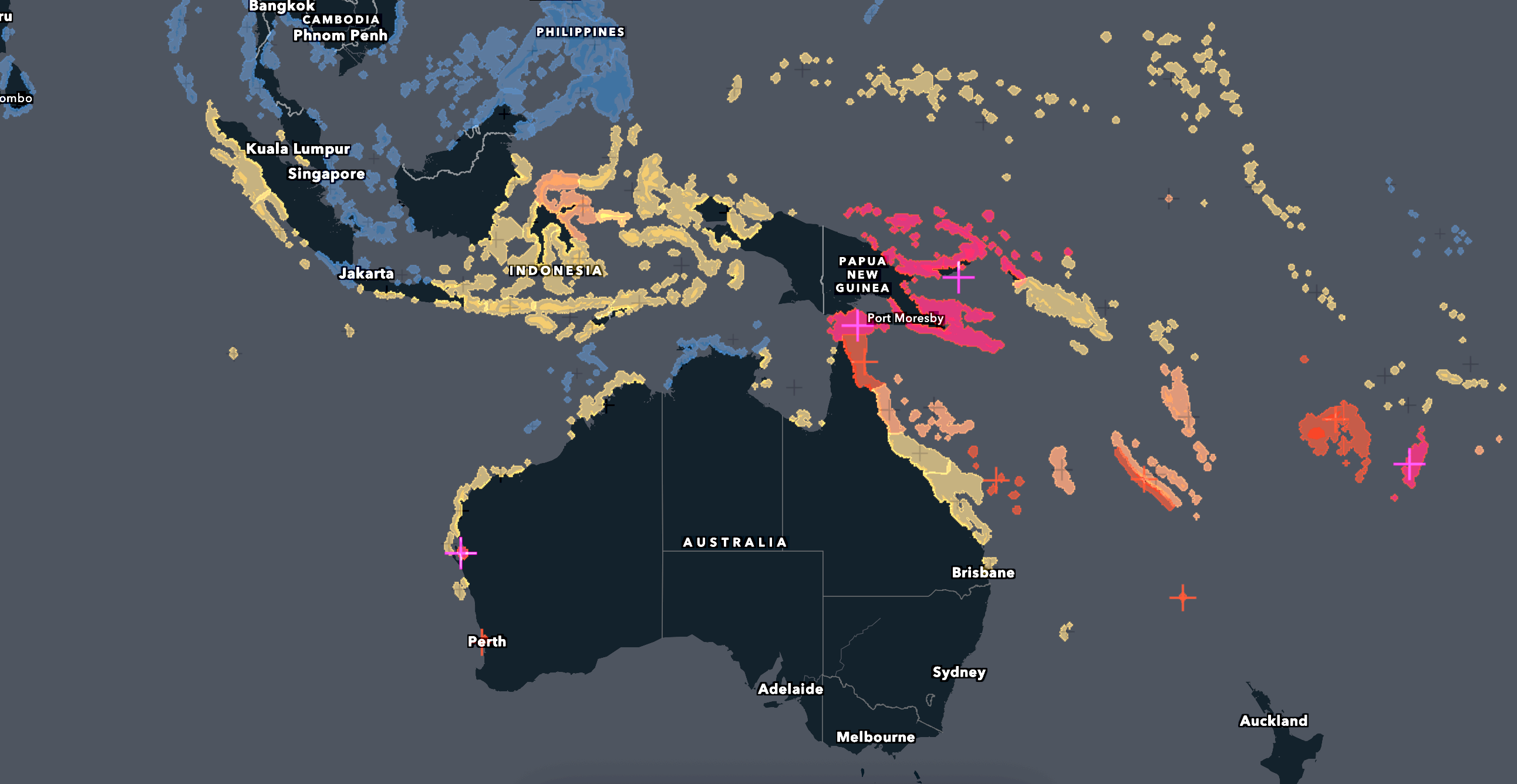 Coral reef bleaching map thumbnail